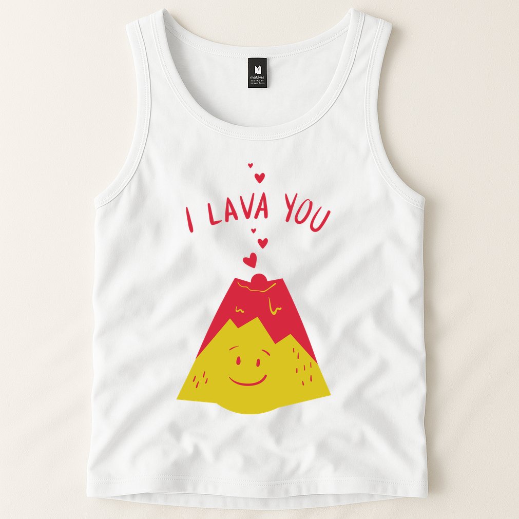 I Lava You Cute Funny Romantic Gift Tank Top