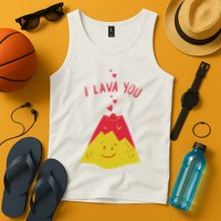 I Lava You Cute Funny Romantic Gift Tank Top