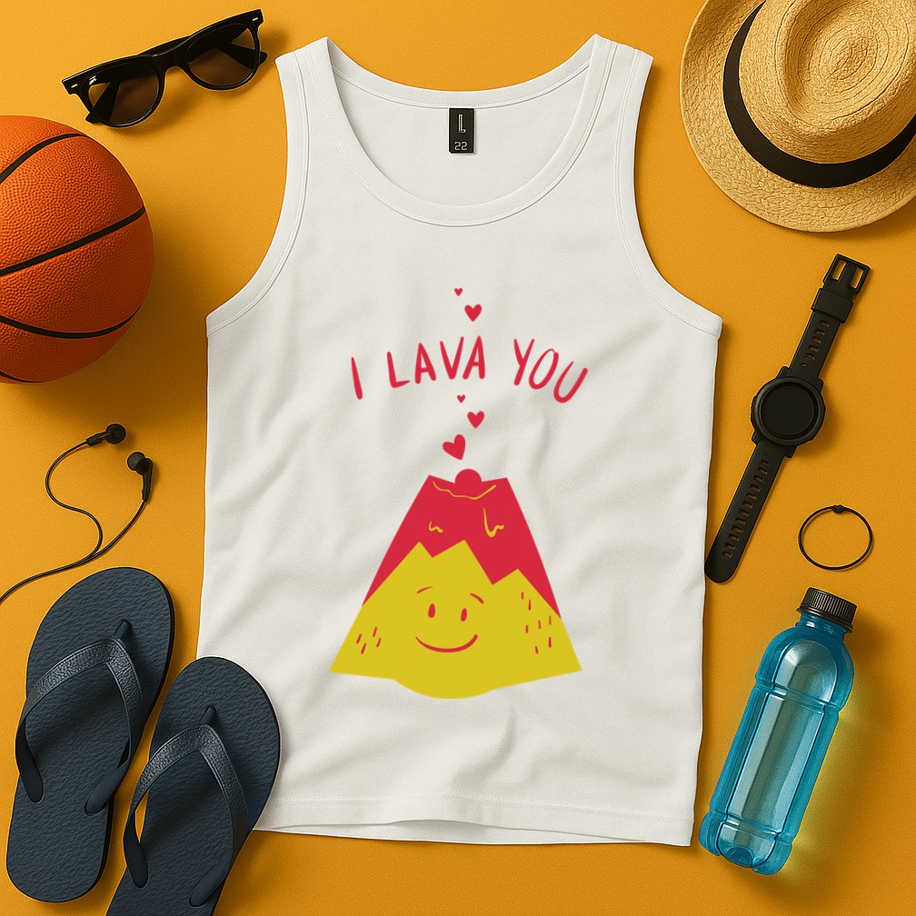 I Lava You Cute Funny Romantic Gift Tank Top
