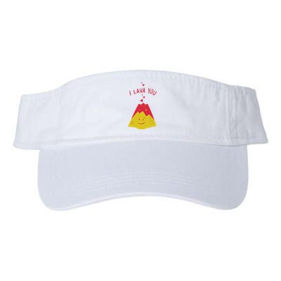 I Lava You Cute Funny Romantic Gift Valucap Bio-Washed Visor