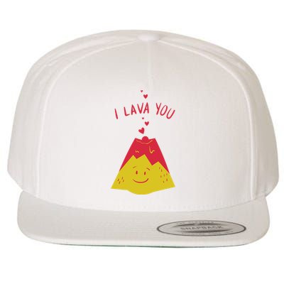 I Lava You Cute Funny Romantic Gift Wool Snapback Cap