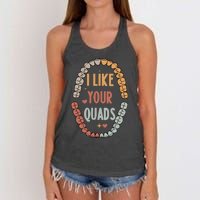 I Like Your Quads Dental Assistant Teeth Women's Knotted Racerback Tank