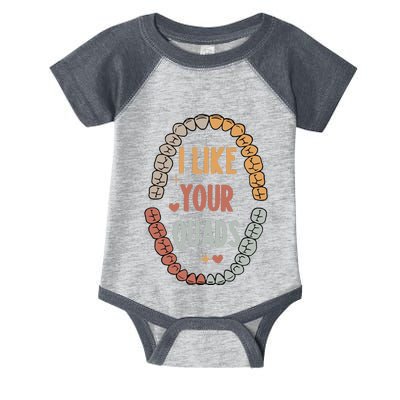 I Like Your Quads Dental Assistant Teeth Infant Baby Jersey Bodysuit