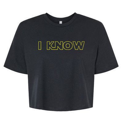 I Love You I Know Matching Couples Vacation Bella+Canvas Jersey Crop Tee