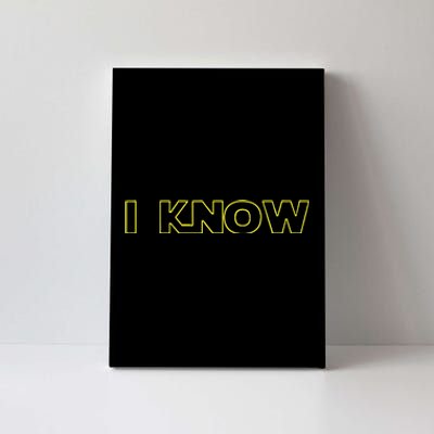 I Love You I Know Matching Couples Vacation Canvas