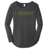 I Love You I Know Matching Couples Vacation Women's Perfect Tri Tunic Long Sleeve Shirt