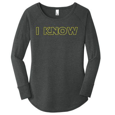 I Love You I Know Matching Couples Vacation Women's Perfect Tri Tunic Long Sleeve Shirt