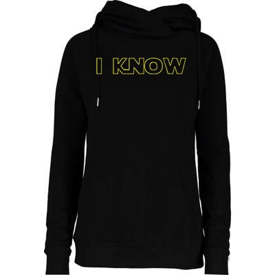 I Love You I Know Matching Couples Vacation Womens Funnel Neck Pullover Hood