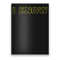 I Love You I Know Matching Couples Vacation Poster