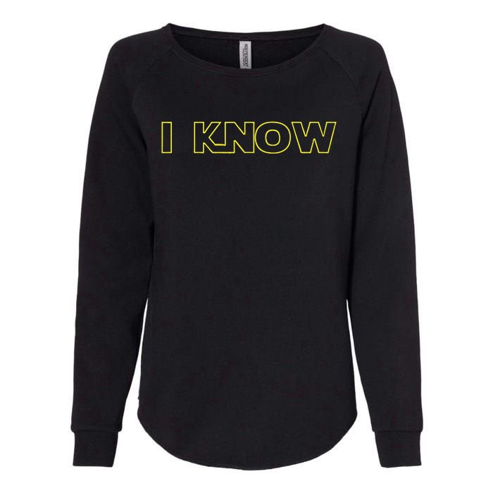 I Love You I Know Matching Couples Vacation Womens California Wash Sweatshirt