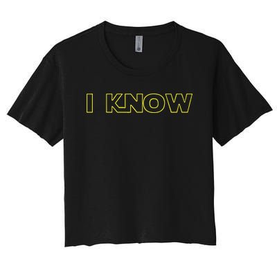 I Love You I Know Matching Couples Vacation Women's Crop Top Tee