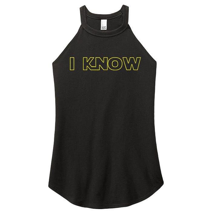 I Love You I Know Matching Couples Vacation Women's Perfect Tri Rocker Tank