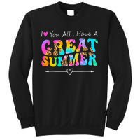 I Love You All Have a Great Summer Groovy For Wo Teacher Sweatshirt