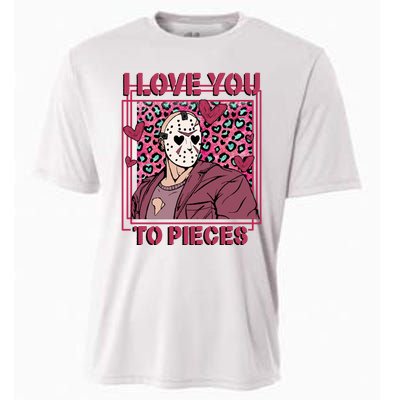 I Love You To Pieces ValentineS Day Horror Character Cooling Performance Crew T-Shirt