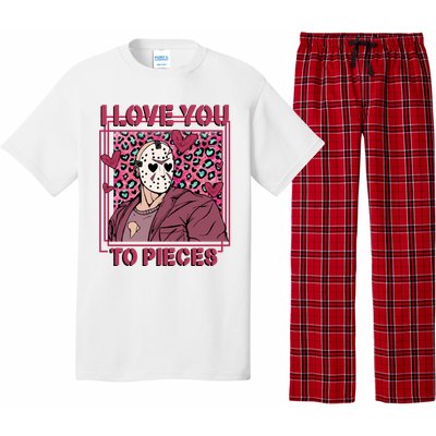 I Love You To Pieces ValentineS Day Horror Character Pajama Set