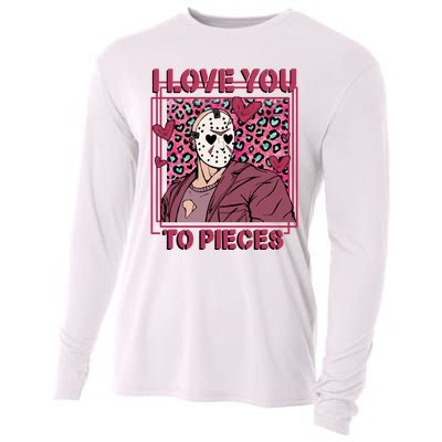 I Love You To Pieces ValentineS Day Horror Character Cooling Performance Long Sleeve Crew