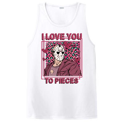 I Love You To Pieces ValentineS Day Horror Character PosiCharge Competitor Tank