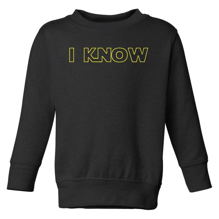 I Love You I Know Matching Couples Vacation Toddler Sweatshirt