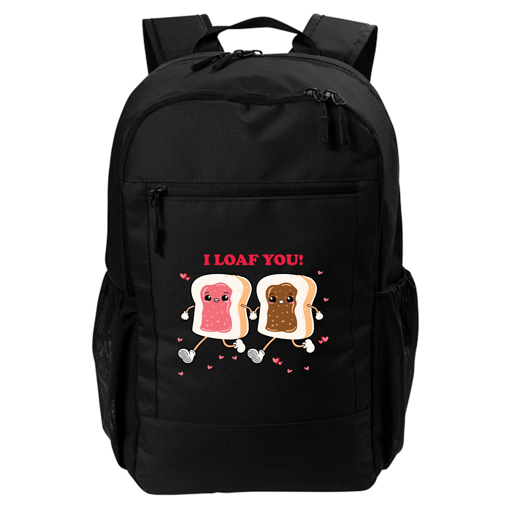 I Loaf You Valentines Day Funny Gift Backpack