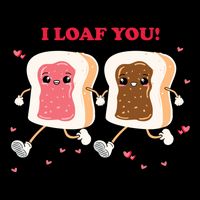 I Loaf You Valentines Day Funny Gift Backpack