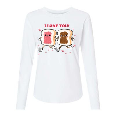 I Loaf You Valentines Day Funny Gift Womens Cotton Relaxed Long Sleeve T-Shirt