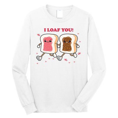 I Loaf You Valentines Day Funny Gift Long Sleeve Shirt