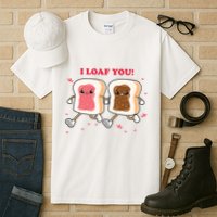 I Loaf You Valentines Day Funny Gift Tall T-Shirt