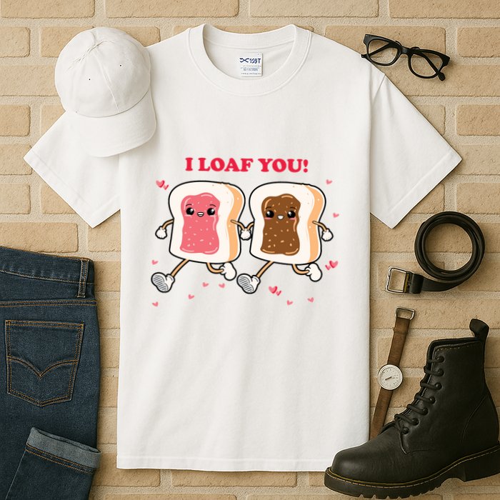 I Loaf You Valentines Day Funny Gift Tall T-Shirt