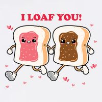 I Loaf You Valentines Day Funny Gift Tall T-Shirt
