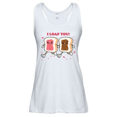 I Loaf You Valentines Day Funny Gift Ladies Essential Flowy Tank