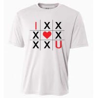 I Love You Tic Tac Toe Cute Valentines Day Cooling Performance Crew T-Shirt