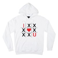 I Love You Tic Tac Toe Cute Valentines Day Hoodie