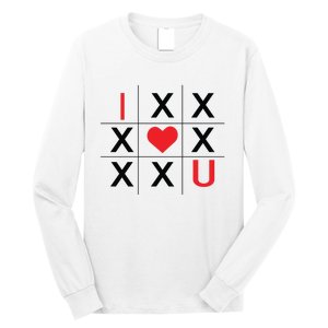 I Love You Tic Tac Toe Cute Valentines Day Long Sleeve Shirt