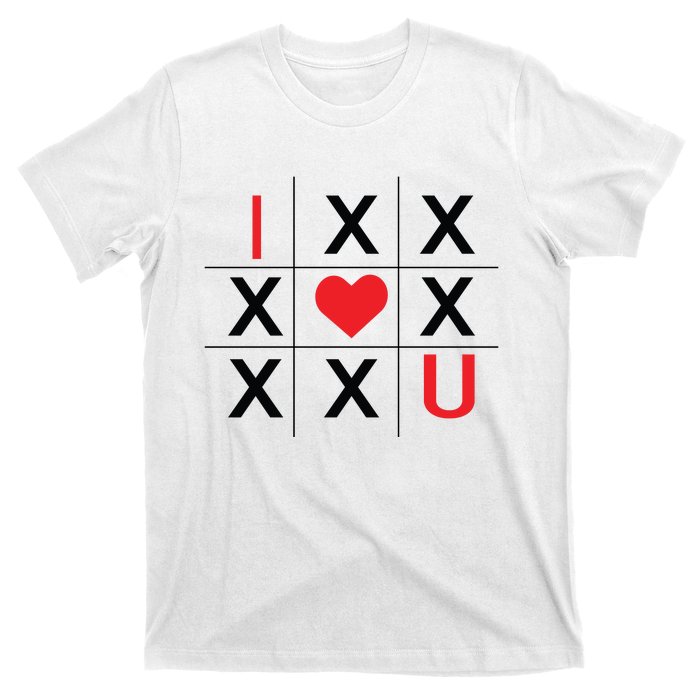 I Love You Tic Tac Toe Cute Valentines Day T-Shirt