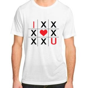 I Love You Tic Tac Toe Cute Valentines Day Adult ChromaSoft Performance T-Shirt