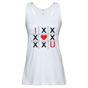 I Love You Tic Tac Toe Cute Valentines Day Ladies Essential Flowy Tank