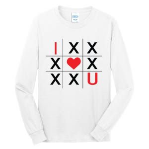 I Love You Tic Tac Toe Cute Valentines Day Tall Long Sleeve T-Shirt