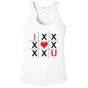 I Love You Tic Tac Toe Cute Valentines Day Ladies PosiCharge Competitor Racerback Tank