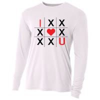 I Love You Tic Tac Toe Cute Valentines Day Cooling Performance Long Sleeve Crew