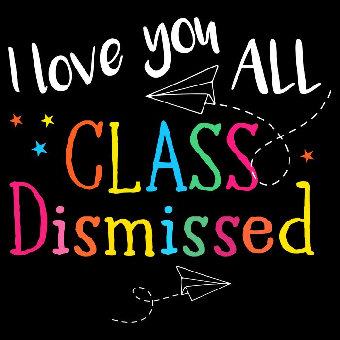 I Love You All Class Dismissed Teacher Last Day Of School Cooling Performance Crew T-Shirt