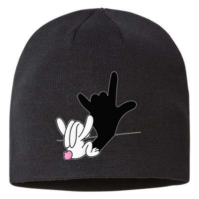 I Love You Hand Sign Language ASL Easter Sustainable Beanie