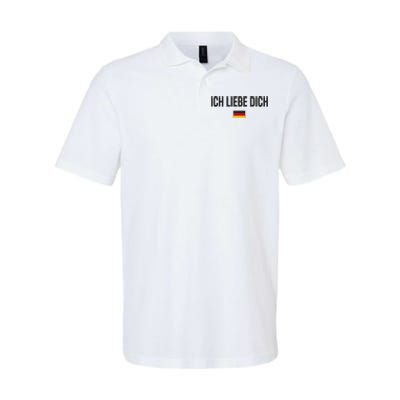 I Love You In German Language Germany Funny German Saying Softstyle Adult Sport Polo