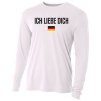 I Love You In German Language Germany Funny German Saying Cooling Performance Long Sleeve Crew