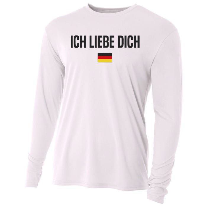 I Love You In German Language Germany Funny German Saying Cooling Performance Long Sleeve Crew