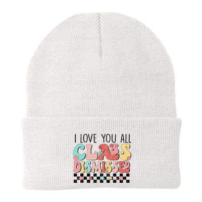 I Love You All Class Dismissed Groovy Teacher Last Day Beanie