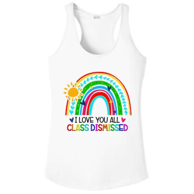 I Love You All Class Dismissed Teacher for Wo Ladies PosiCharge Competitor Racerback Tank