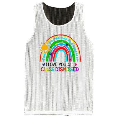 I Love You All Class Dismissed Teacher for Wo Mesh Reversible Basketball Jersey Tank