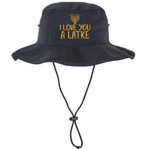 I Love You A Latke Funny Jewish Pun Hanukkah Chanukah Gift  Legacy Cool Fit Booney Bucket Hat