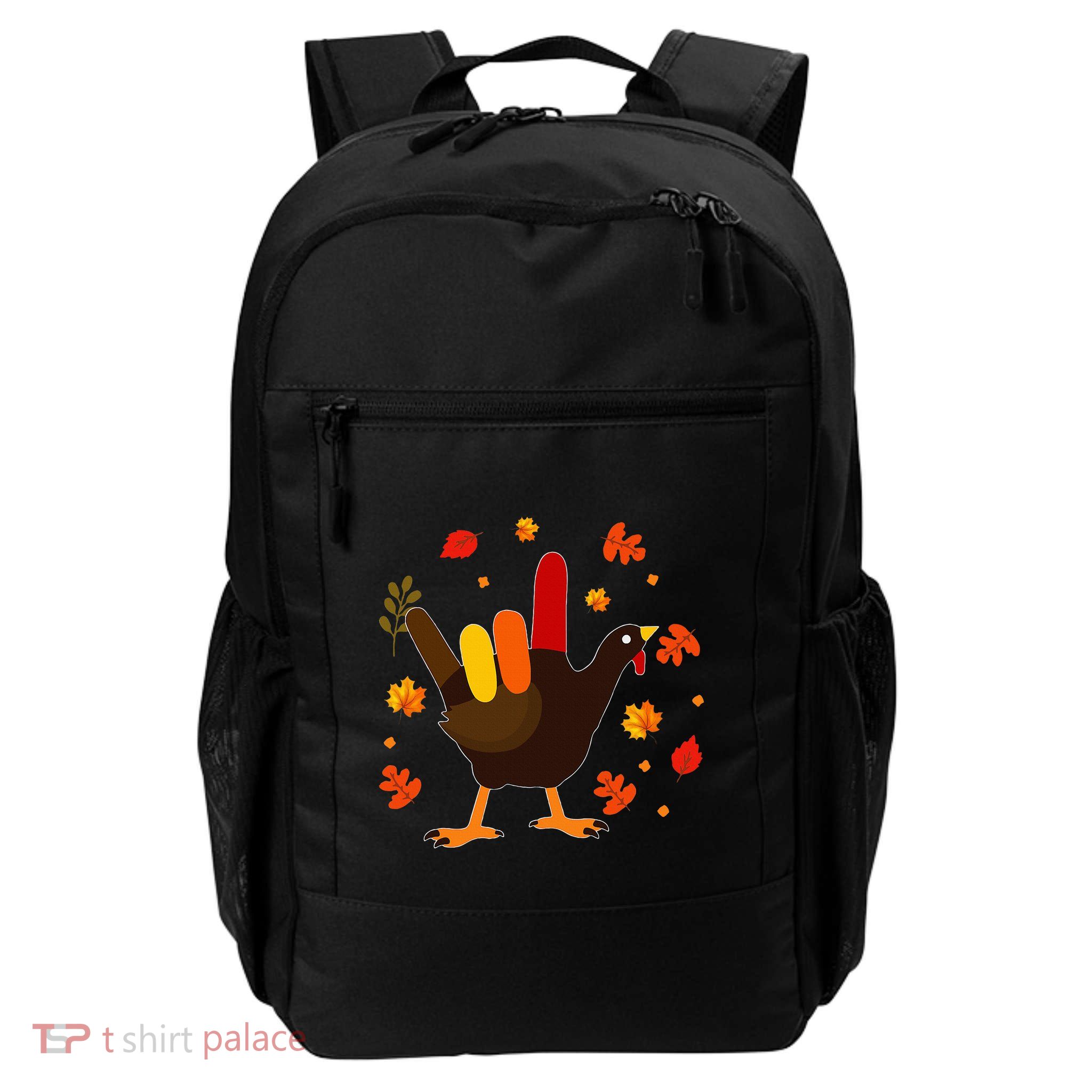 I Love You Hand Sign Turkey Cool ASL Thanksgiving Backpack