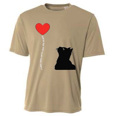 I Love You With All My Heart Valentines Day Cat Kitten Love Cooling Performance Crew T-Shirt